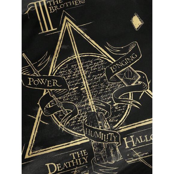 Harry Potter Black & Gold Death Eaters Reusable Travel Tote Bag - Picture 1 of 3